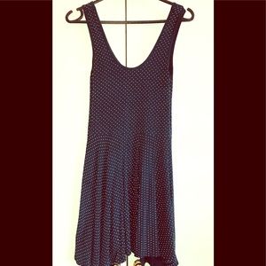 ⭐️4/$25 or 2/$15 Navy Polka Dot Skater Dress